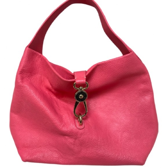 DOONEY & BOURKE Pebble Grain Logo Lock Shoulder Bag Pink - Picture 11 of 16